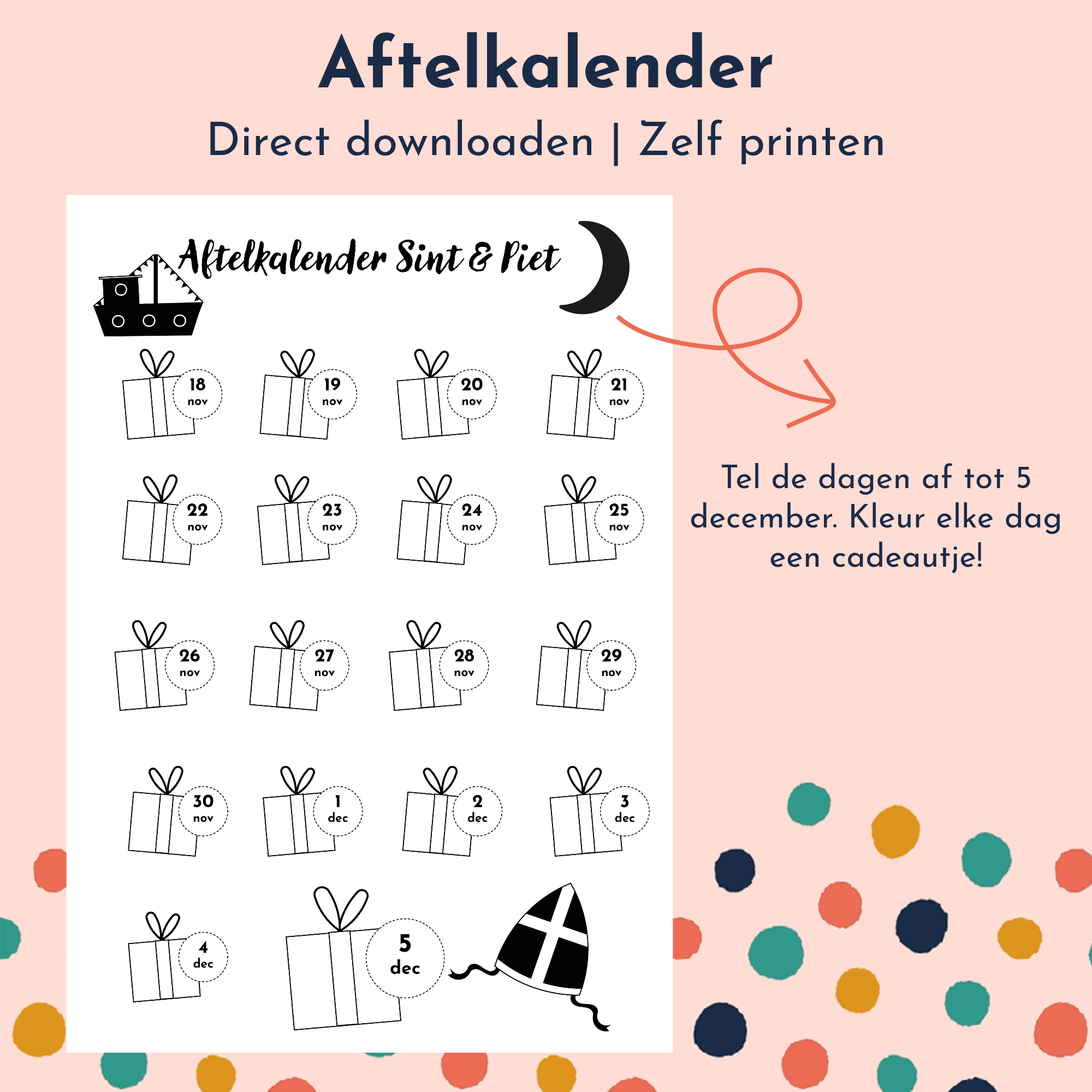 Aftelkalender - Shop op Etsy