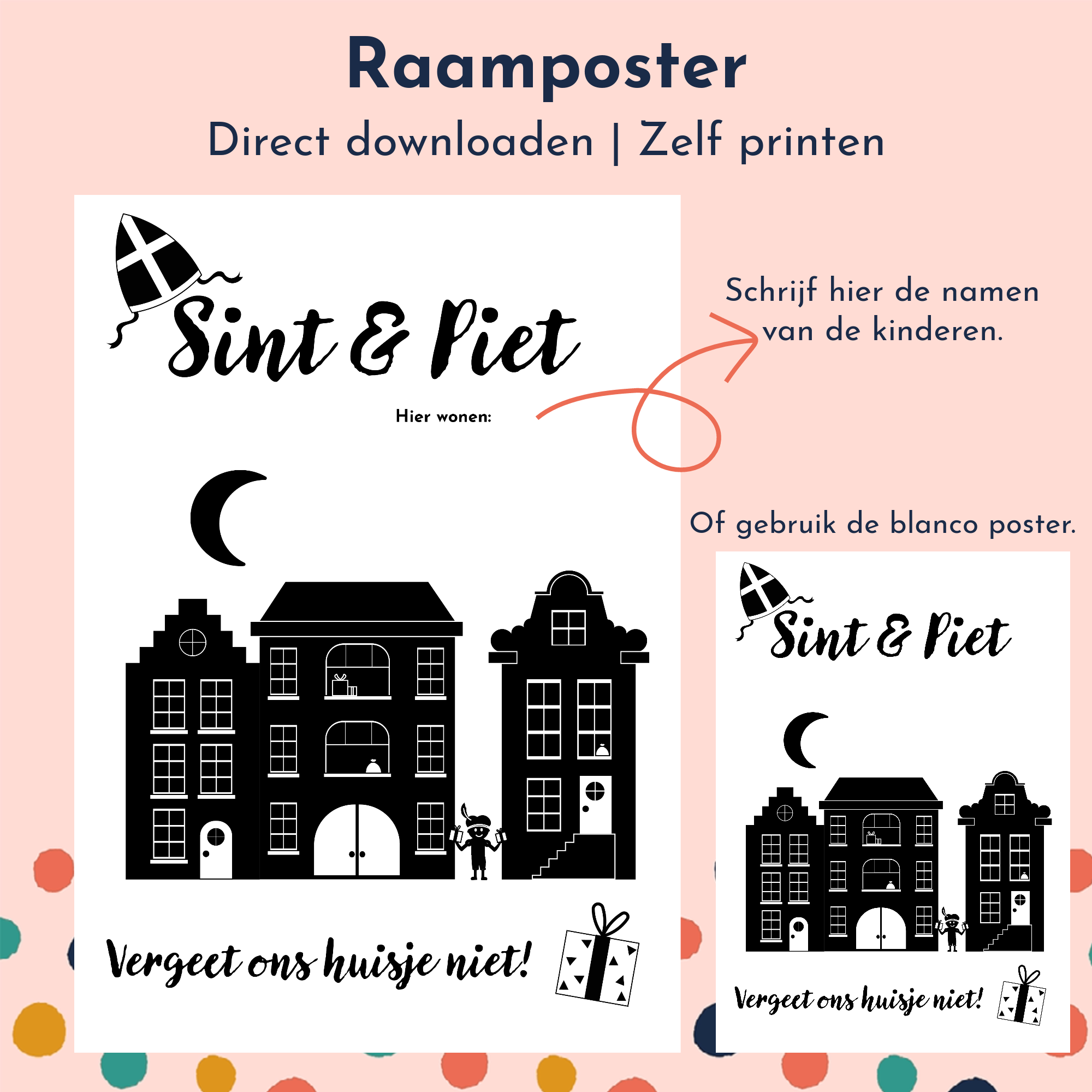 Raamposter Sint